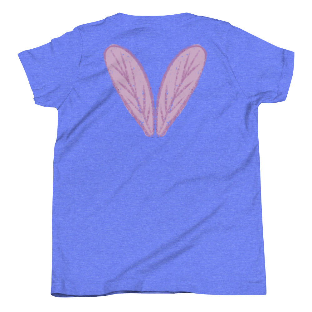 Honey Bee Wings Youth Short Sleeve T-Shirt