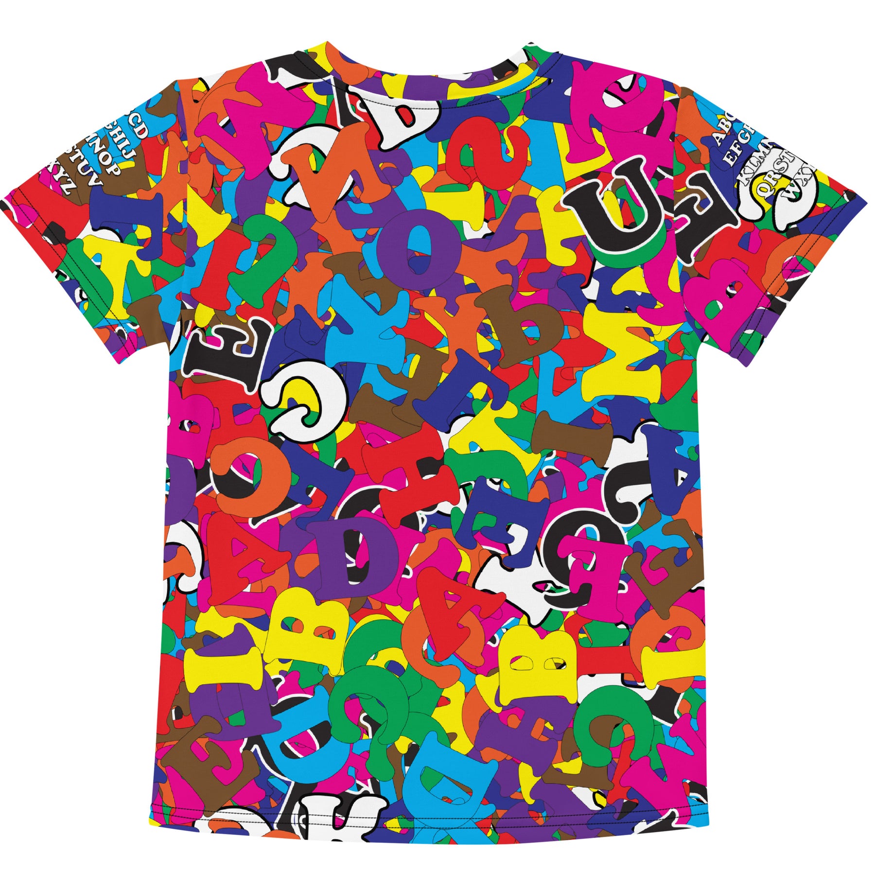 Multi Color Camo ABC Toddler Crew Neck T-Shirt