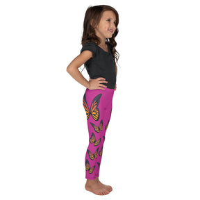 Monarch Butterfly Purple Kid's Leggings