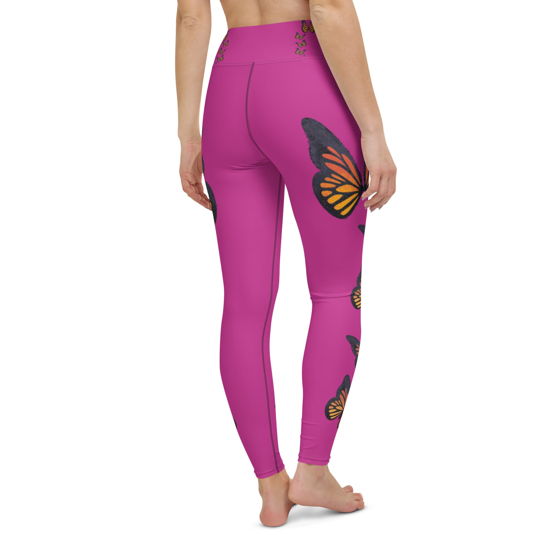 Monarch Butterfly Purple Yoga Leggings