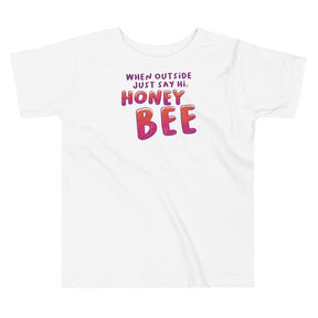 Honey Bee Wings Toddler Short Sleeve Tee