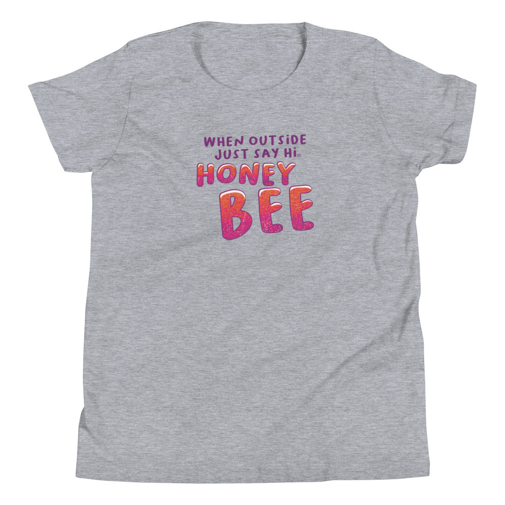 Honey Bee Wings Youth Short Sleeve T-Shirt