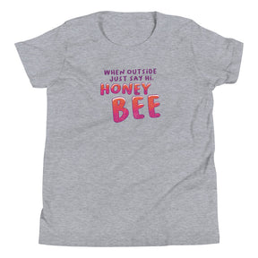 Honey Bee Wings Youth Short Sleeve T-Shirt