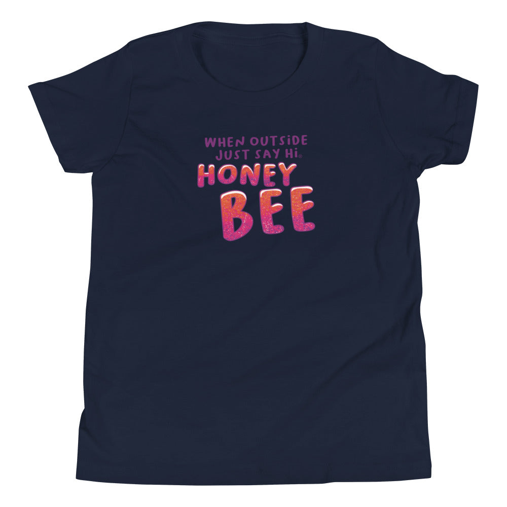 Honey Bee Wings Youth Short Sleeve T-Shirt