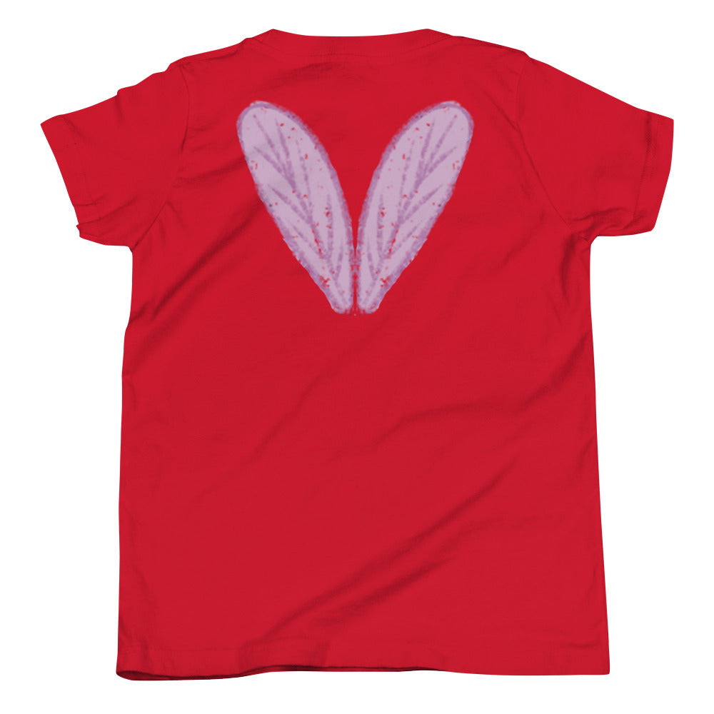 Honey Bee Wings Youth Short Sleeve T-Shirt