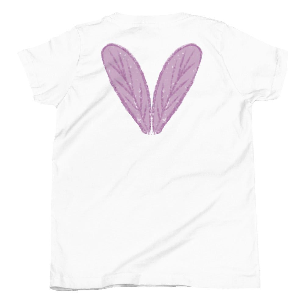 Honey Bee Wings Youth Short Sleeve T-Shirt