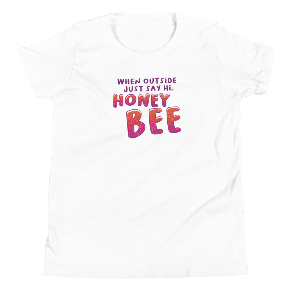 Honey Bee Wings Youth Short Sleeve T-Shirt