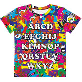 Multi Color Camo ABC Toddler Crew Neck T-Shirt
